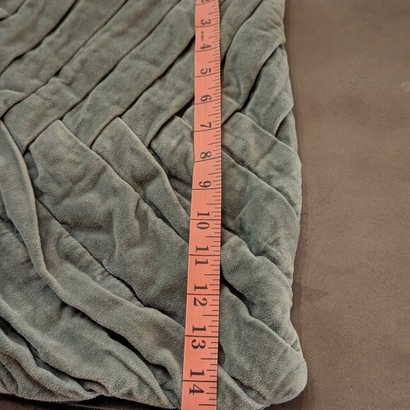 Sézane Large velvet cushion | Celadon - Picture 6 of 16